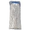 Boardwalk 720C Mop Head, Economical Lie-Flat Head, Cotton Fiber, 20oz, White, 12/Carton view 2