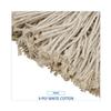 Boardwalk 720C Mop Head, Economical Lie-Flat Head, Cotton Fiber, 20oz, White, 12/Carton view 4