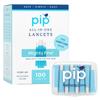 Pip Lancets for Diabetes Testing - 30G x 1.0mm Ultra-Thin Needles - 100 Count Safety Lancets | Single-Use Design for Painless Blood Glucose Testing - No Lancing Device Needed - Blue view 1