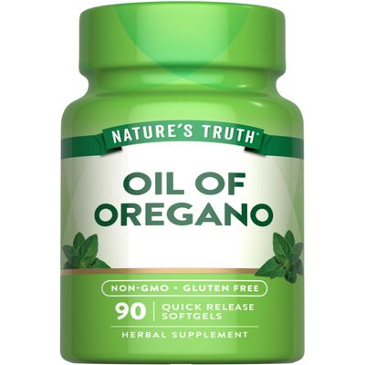 Nature's Truth Oregano Oil Softgels | 90 Pills | Contains Carvacrol | Non-GMO & Gluten Free Supplement