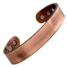 Reevaria - Pure Copper Plain Magnetic Heavyweight Cuff Bracelet for Men, with 8 Magnets 3500 Gauss view 1