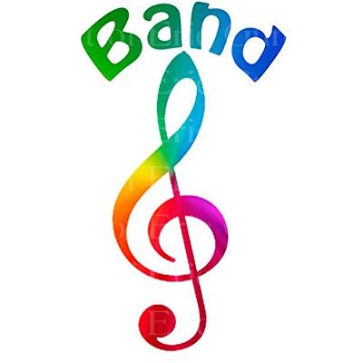 1/4 Sheet - Band Music Notes Rainbow Birthday - Edible Cake/Cupcake Party Topper - D22706