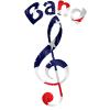 1/4 Sheet - Band Music Notes Patriotic Birthday - Edible Cake/Cupcake Party Topper - D22705 view 1