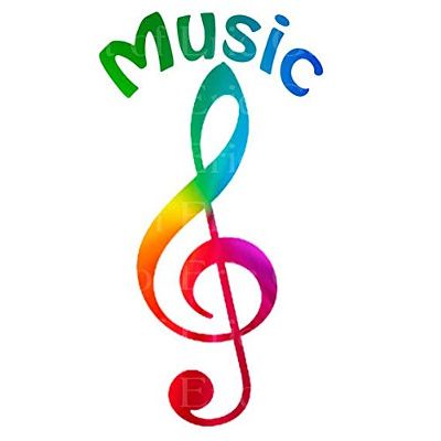 1/4 Sheet - Music Notes Rainbow Band Birthday - Edible Cake/Cupcake Party Topper - D22700