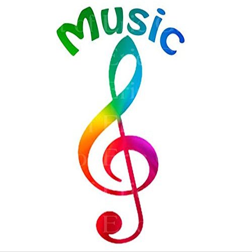 1/4 Sheet - Music Notes Rainbow Band Birthday - Edible Cake/Cupcake Party Topper - D22700