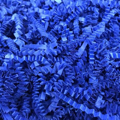 Black Cat Avenue 1/2 LB Royal Blue Crinkle Cut Paper Shred Filler for Gift Wrap and Basket Filler