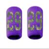 #29 Embroidered/Stitched Sweatband Wristband PURPLE Sweat Band w/ CAMO CAMOUFLAGE Number (2 Pack) view 1