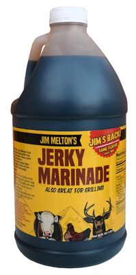 Jim Melton's Jerky Marinade - Make Your Own Homemade Jerky (24 Pounds - 64 Ounce) - Delicious Hickory Smoke Flavor - Contains no MSG or Nitrates (no Cure Needed) - Also Great on the Grill