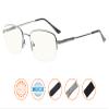 CessBlu Bendable Memory Titanium,Blue Light Blocking,Half-Rim Computer Reading Glasses(Gunmetal) +2.25 view 2