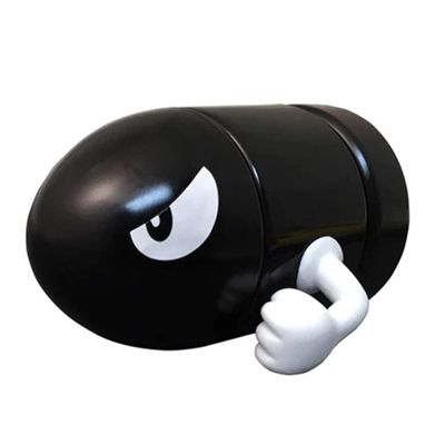 Bullet Bill Shaped Tin with Blue Raspberry Bill Shaped Candy