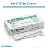 MediChoice Disposable Ear Curette Tool 4 mm Tip, Box of 50, White - Single Use Ear Wax Removal Tool, Safe and Easy to Use, Ideal for Healthcare Providers view 4