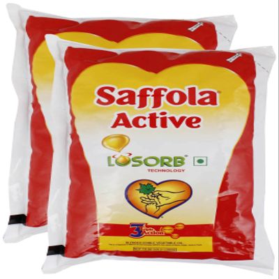 More Combo - Saffola Active Losorb Technology, 1L (Pack of 2) Promo Pack