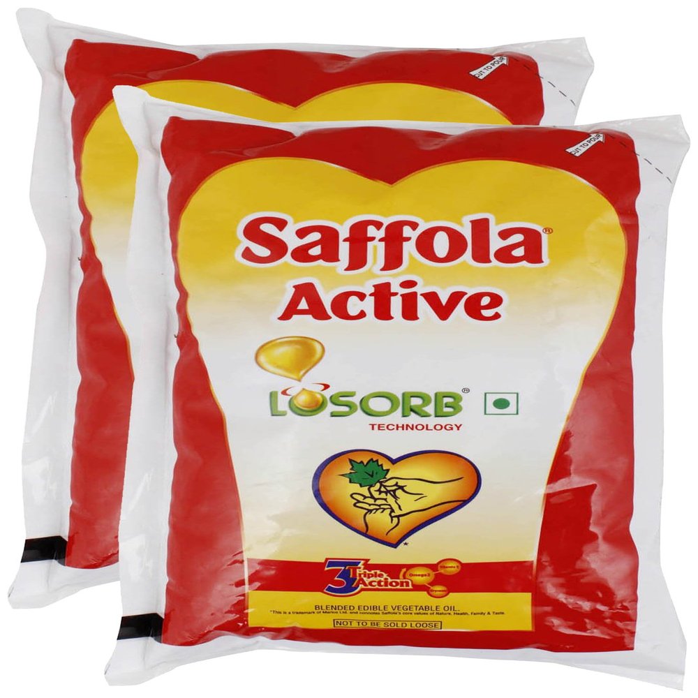 More Combo - Saffola Active Losorb Technology, 1L (Pack of 2) Promo Pack