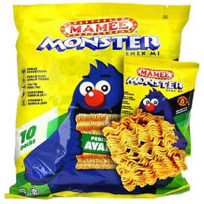 Mamee Monster Family Pack Snack Noodles 56 Packs x 25g (Chicken)