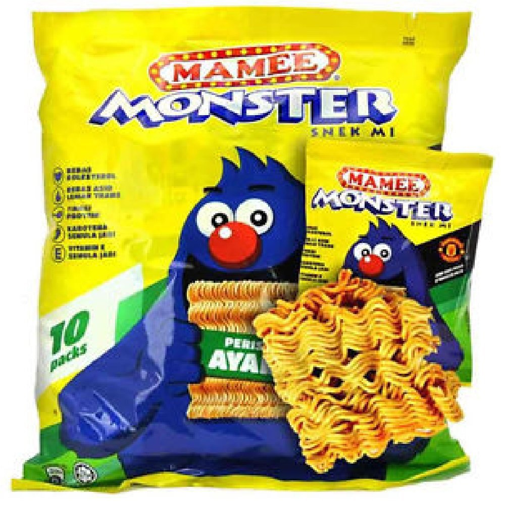 Mamee Monster Family Pack Snack Noodles 56 Packs x 25g (Chicken)