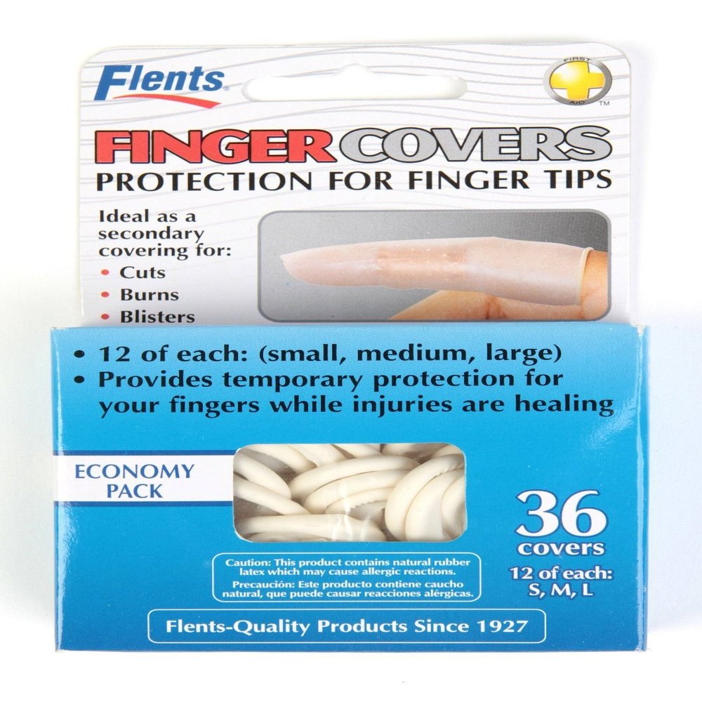 Flents F414-436 First Aid Finger Cots, 36 Count