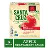 Santa Cruz Organic Apple Strawberry Sauce Pouch, 3.2 Ounce -4 Count (Pack of 6) view 2