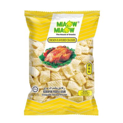 Miaow Miaow Crackers 60g x 6 Packs (Chicken Flavoured)