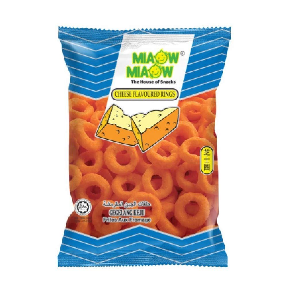 Miaow Miaow Crackers 60g x 6 Packs (Cheese Flavoured Rings)