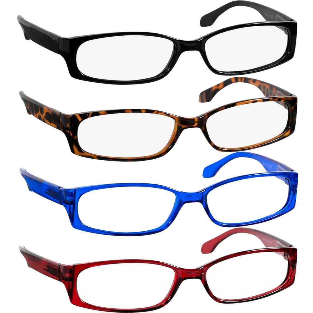 TruVision Readers Reading Glasses - 9503H -Blue-Tort-Red-Black-3.50