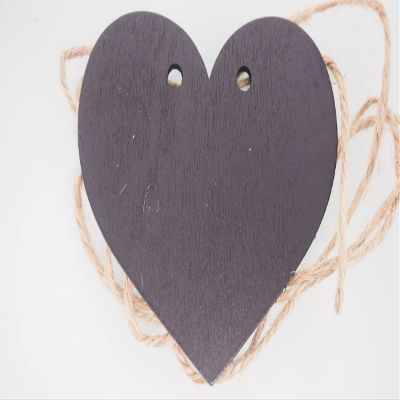 rackcrafts.com Chalk Board Tags With String Label Tags Designer Decorative Tags Gift Tags Gift Bag Tags Flower Snowflake Heart Price Tag (Heart)