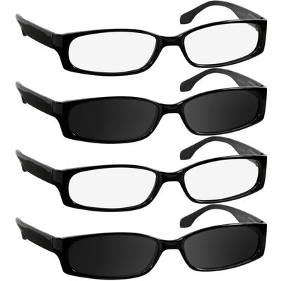 TruVision Readers Reading Glasses - 9503H -2Black-2 Blk Sun-3.50