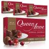 Queen Anne Milk Chocolate Covered Cordial Cherries | 3.3 oz (Pack of 4) | 5 Piece Gift Boxes | Whole Maraschino Cherry Creamy Filled Liquid Center | Holiday Party Chocolate Candy view 1