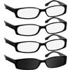 TruVision Readers Reading Glasses - 9503H -3Black-1Blk Sun-2.00 view 1