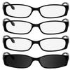 TruVision Readers Reading Glasses - 9503H -3Black-1Blk Sun-2.00 view 2