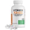Bronson Vitamin K2 D3 (MK7) Supplement Non-GMO Formula Vitamin D3 5000IU (125 mcg) & 90 mcg K2 MK-7, Easy to Swallow D & K Complex, 60 Capsules view 1