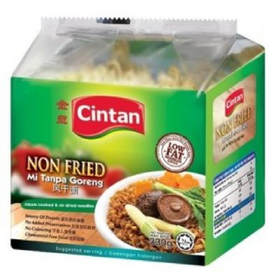 Cintan Non Fried Low Fat Noodles (Fried Broad Noodles, 2 Packs)