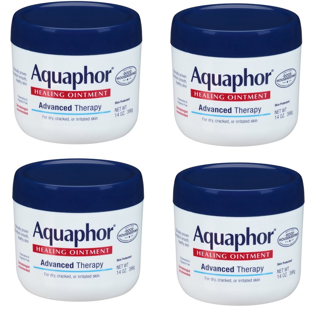 Aquaphor Advanced Therapy Healing Ointment Skin Protectant, 14 Ounce (Pack of 4)