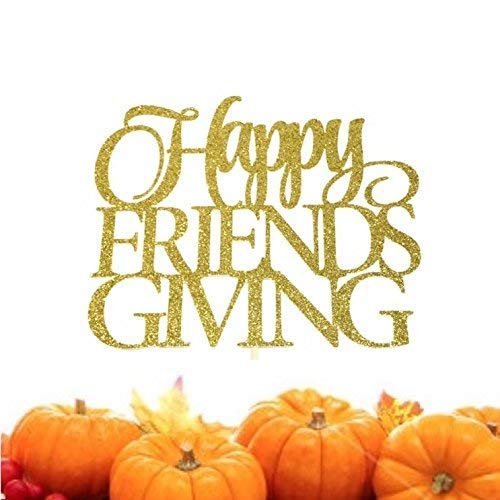 Happy Friendsgiving Cake Topper, Thanksgiving Cake Topper, Happy Thanksgiving Cake Topper