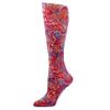 Celeste Stein Therapeutic Graduated Compression Socks, Fall Paisley Brown, 15-20 mmHg Queen Plus Calf view 1