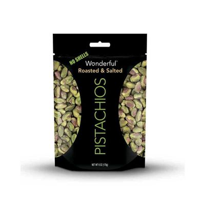 Wonderful Pistachios Wonderful Shelled Roasted and Salted Pistachio, 6Ounce -- 6 per case.