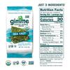 Gimme Seaweed Organic Premium Roasted Seaweed Snacks, Sea Salt, 20 Count, Keto, Vegan, Gluten-Free, Great Source of Omega3s and Iodine, Healthy On-The-Go Snack for Kids and Adults view 2