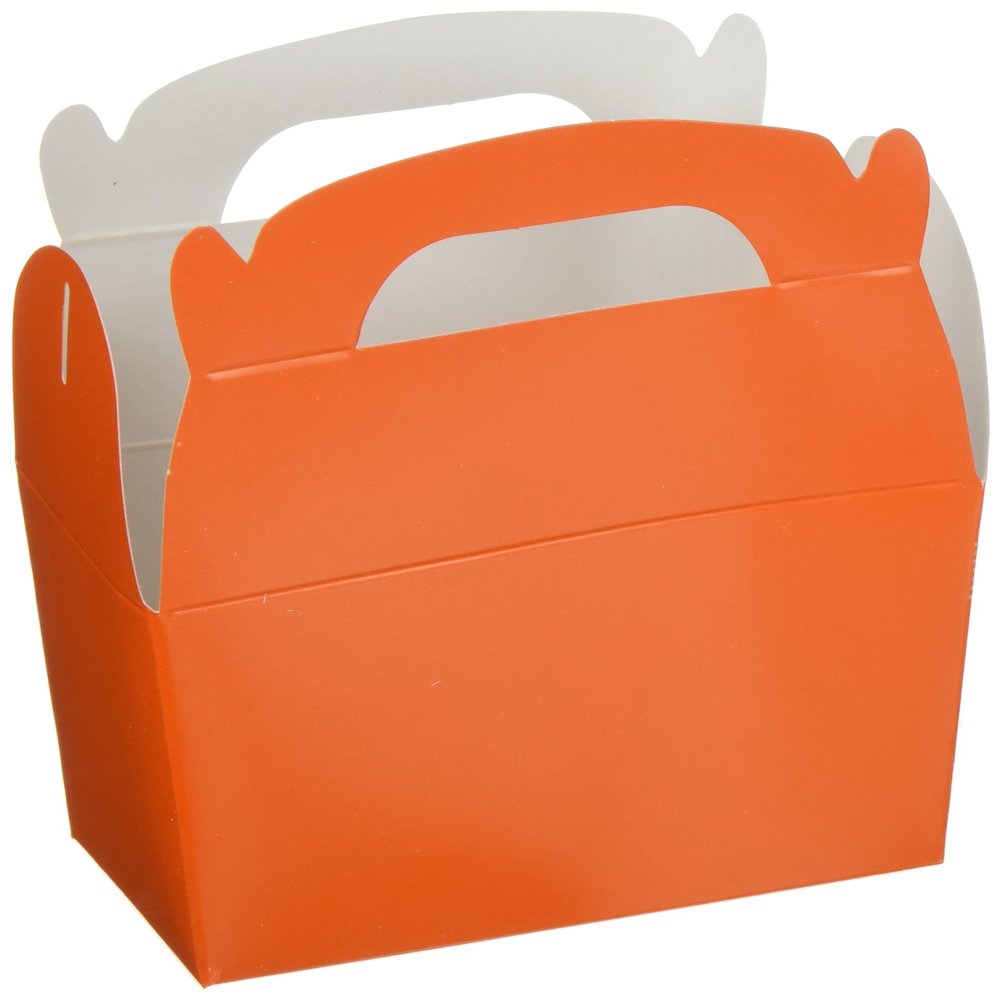 Amscan Elegant Orange Peel Gable Box Bulk - 5.5" H x 2.375" W x 4.5" D (Pack of 24) - High-Quality Packaging - Perfect for Gifts, Parties & Events