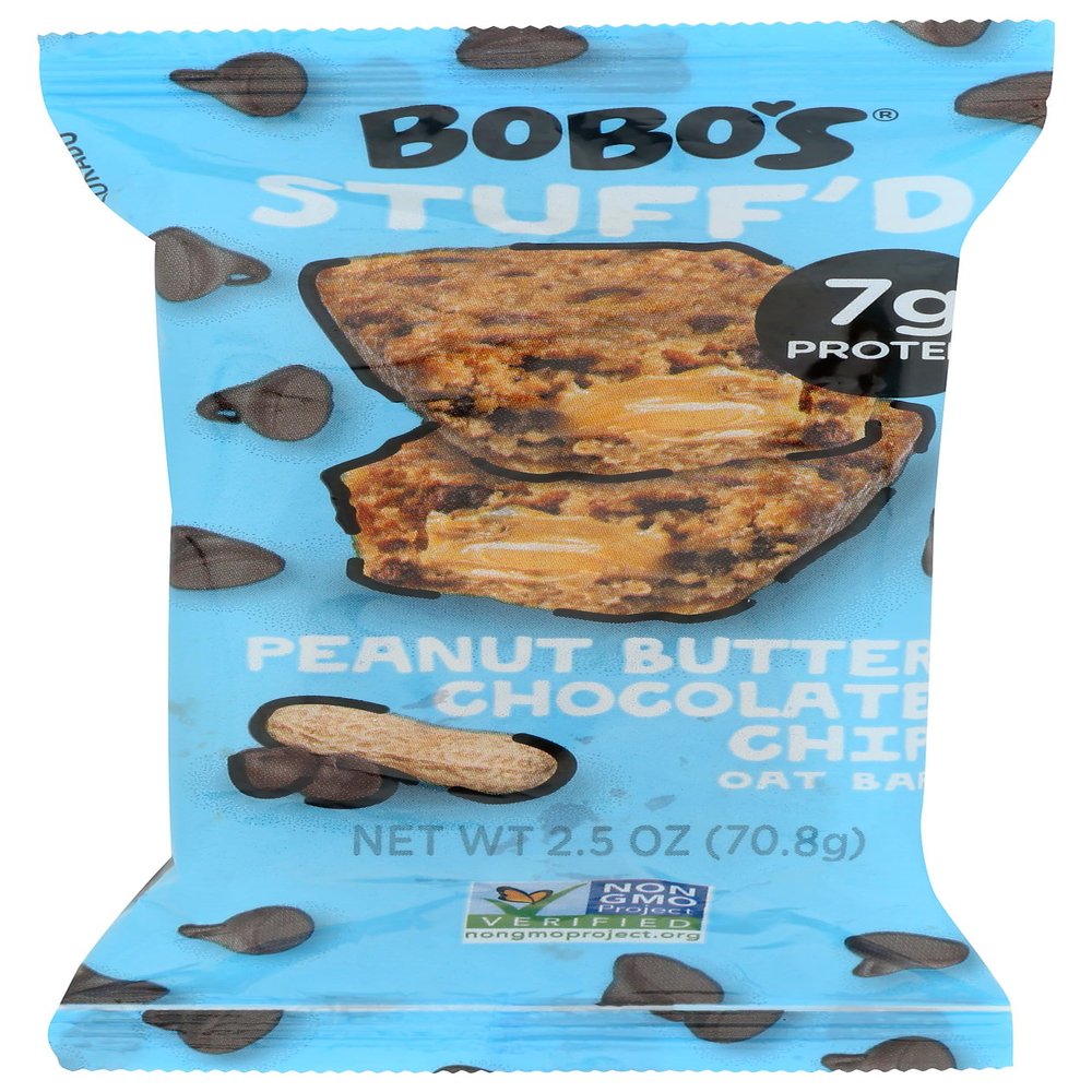 Bobo's Oat Bars, Chocolate Chip Peanut Butter Filled, 2.5 Ounce