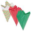 Holiday Red, Green & Stripes Tissue Sheets - Set of 18 Sheets, 20" x 20", 6 of Each Color/Design. view 4