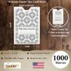 1000 Cashier Depot - Hotel Key Card Sleeves, White 24lb Paper, 2 3/8 x 3 1/2 Inches, Welcome Guest Design, Printed in Gray, 1000 Count view 2