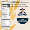 Quaker Instant Oatmeal, Apples and Cinnamon, Individual Packets (48 Count of 1.51 oz Packets), 72.48 oz view 2