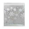 AKOAK 100 Count Resealable Clear Snowflake Bags Sweets Cookies Lollipops Cake Cellophane Bags Packaging Candy Cookie Plastic Bag Wedding Birthday Chrismas Parties (14cm x 14cm +3cm) view 1