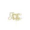 Forever and Always Cake Topper, Mr and Mrs Cake Topper, Winter Wedding Cake Topper, Bridal Shower view 1