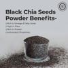 Pride of India- Premium Black Chia Seeds Powder 1 lbs (454 gm) Mild Nutty Earthy Taste Freshly Milled in Small Batches | Used for Baking Coating Thickening view 4