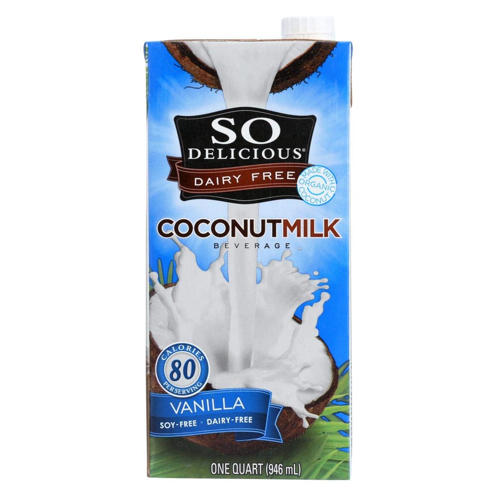 So Delicious Organic Vanilla Coconut Milk Beverage, 32 Ounce - 12 per case.