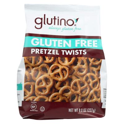 Glutino Pretzel Twists - Case of 12 - 8 oz.