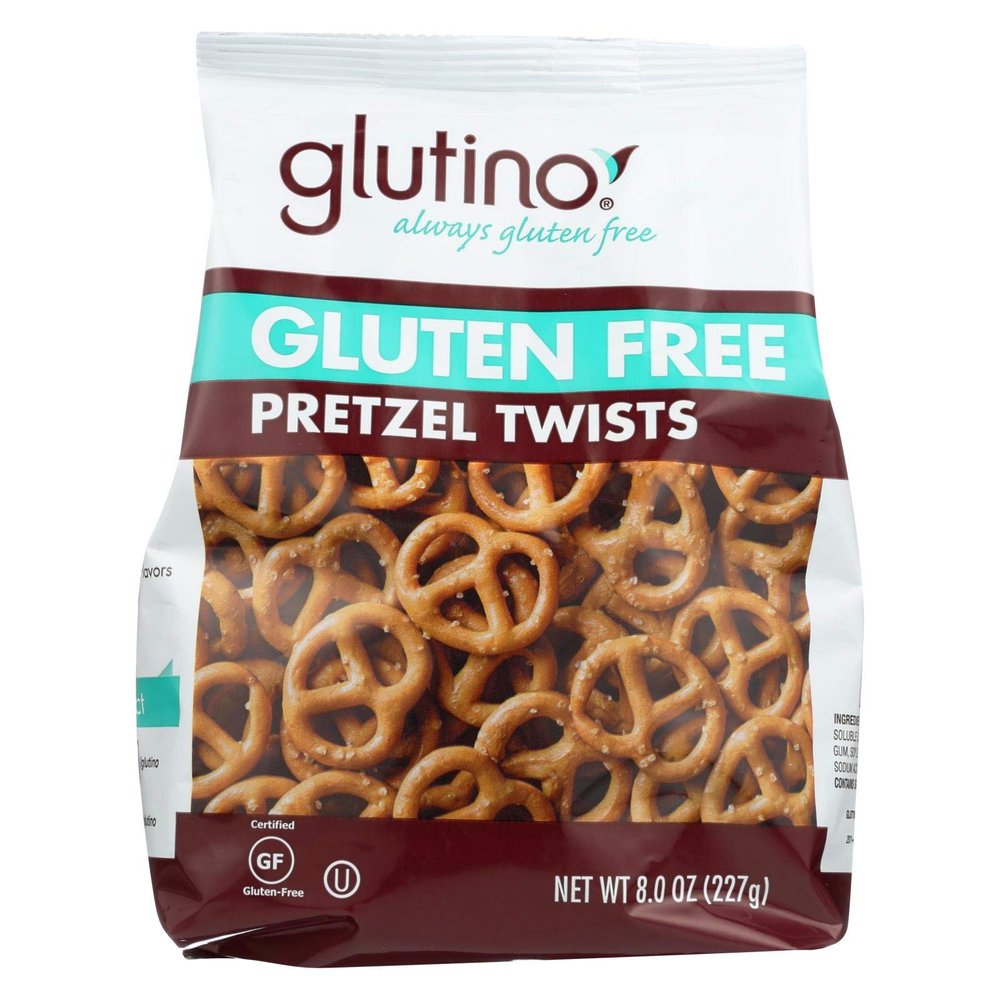 Glutino Pretzel Twists - Case of 12 - 8 oz.