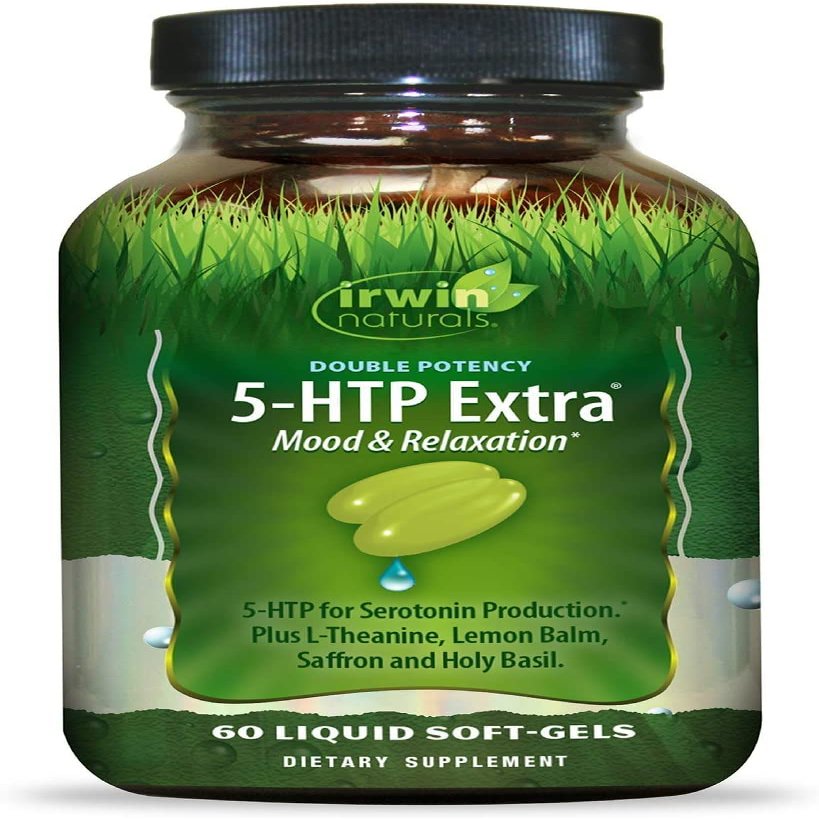 Irwin Naturals 5-HTP Extra, 60 SoftGels Each (Pack of 4)