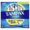 Tampax Pearl Tampons with Plastic Applicator, Regular Absorbency, 50 Count, Pack of 4 (200 Count Total) view 1