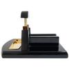Desk Table Top Cigar Cutter Gloss Black with Gold view 2